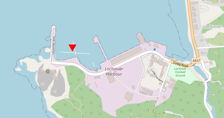 Lochinver Harbour - Open Street Map